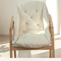 coussin de lecture chaise beige