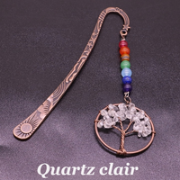 marque-page 7 chakras quartz clair